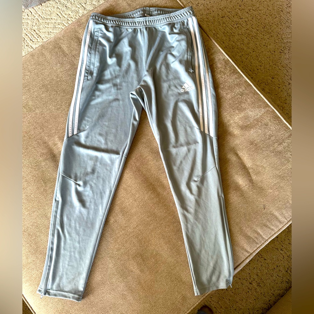Adidas Light Gray Athletic Pants
